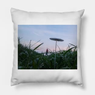 Mushroom And Morning Dew Pillow