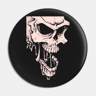 Drooling Skull Pin