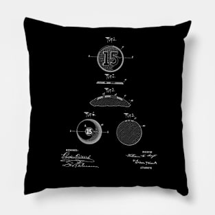Game Ball Vintage Patent Drawing Pillow