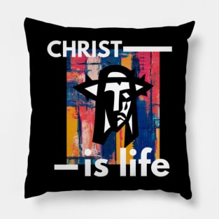 Christ is Life Pillow