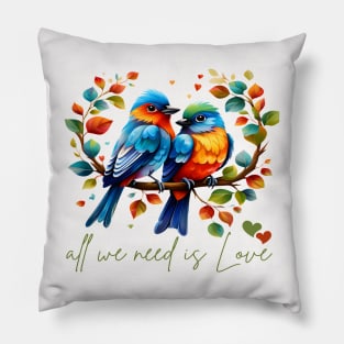 Lovebirds Harmony A Disney-Inspired Pillow
