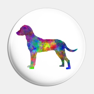 Montenegrin Mountain Hound in watercolor Pin