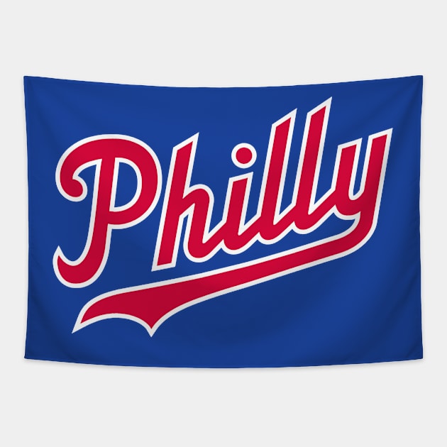 Philly Script - Blue Tapestry by KFig21