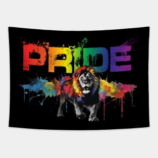 PRIDE - lion Tapestry