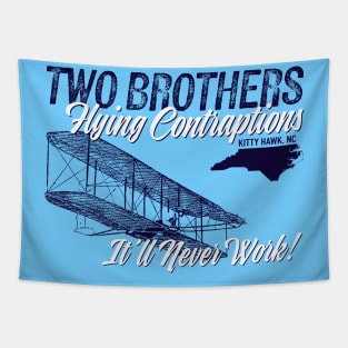 Two Brothers Flying Contraptions Tapestry