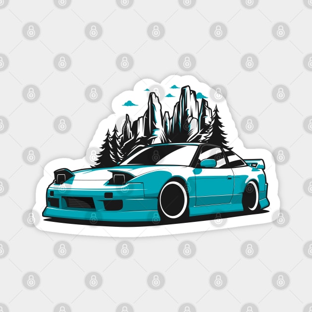 Mint S13 JDM Coupe Magnet by KaroCars