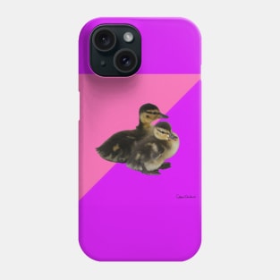 Baby Ducks on Pink Raspberry and Purple Sorbet Phone Case