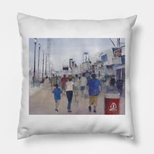 Jersey Shore, Seaside Heights - Come walk with me Pillow