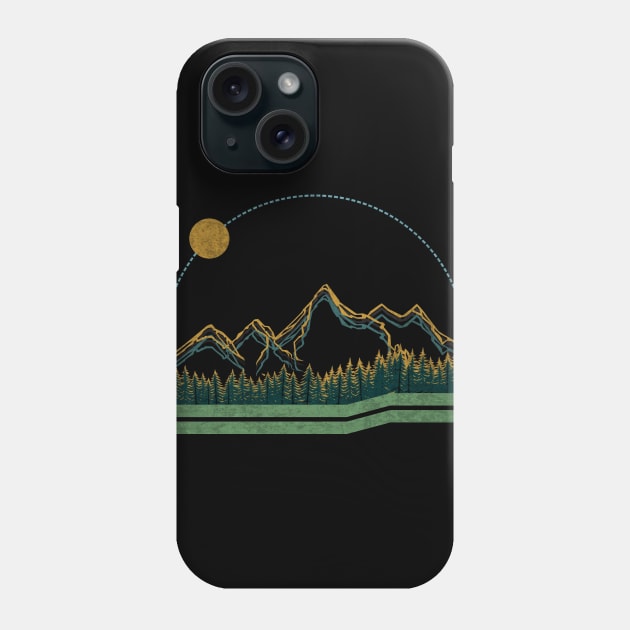 Nature Line Art Phone Case by pilipsjanuariusDesign