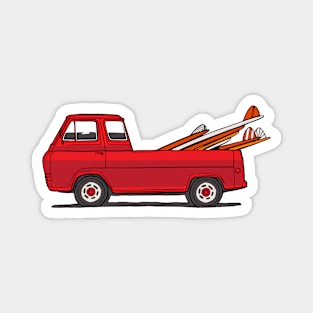 RED SURF TRUCK Magnet