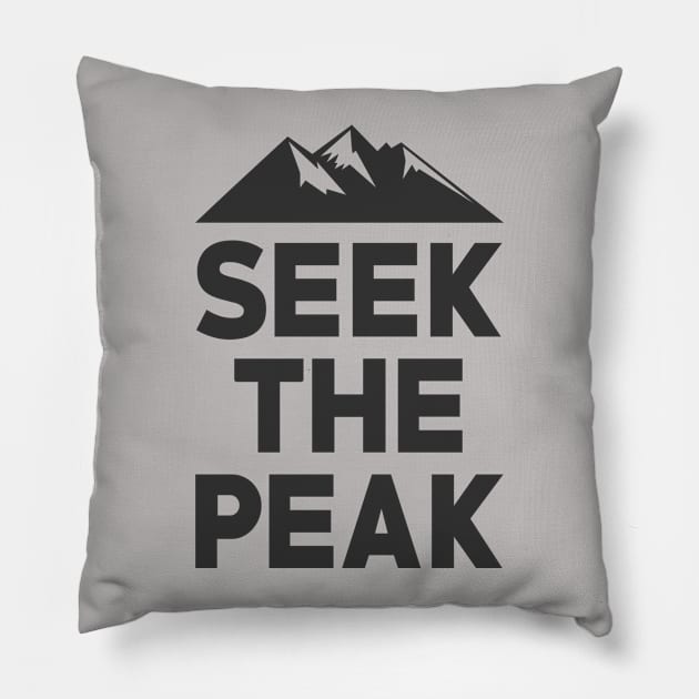 Seek The Peak Pillow by Cosmo Gazoo