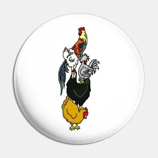 Chicken Friends Pin