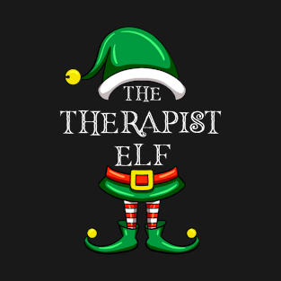 The Therapist Elf Matching Family Christmas Pajama T-Shirt