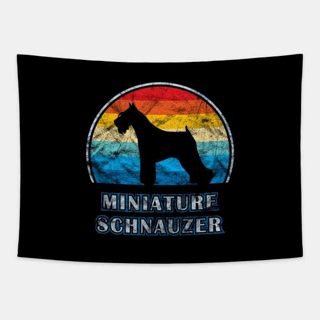 Miniature Schnauzer Vintage Design Dog Tapestry by millersye