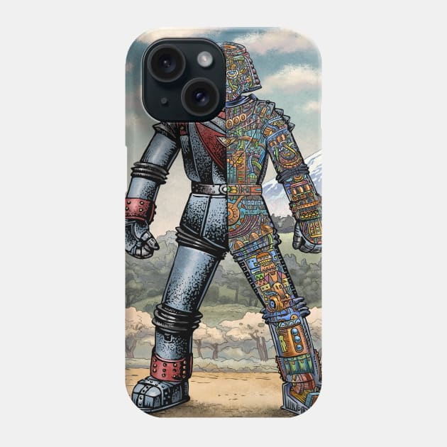 Giant Robo Cutaway Phone Case by ChetArt