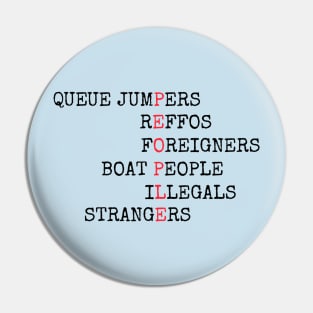 REFUGEES ARE PEOPLE Pin