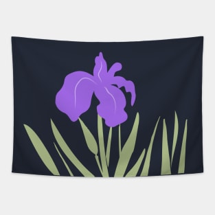 Purple Iris Summer Flower Wildflower Floral Tapestry