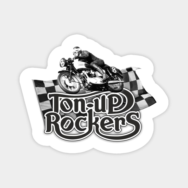 Ton-up Rockers Magnet by Shockin' Steve