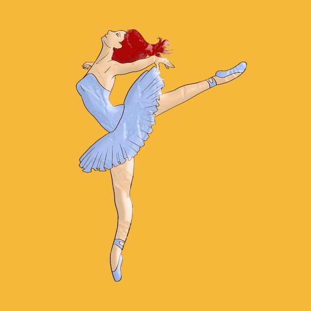 Ballerina girl dancing by Zodiac Mania
