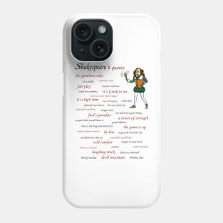 Shakespeare's quotes Phone Case