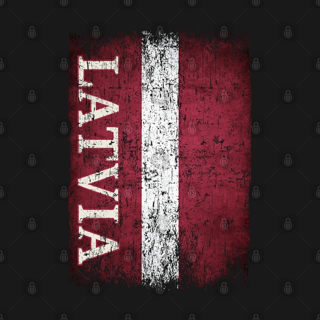 Latvia Flag Gift Women Men Children Latvia Retro Vintage by Henry jonh