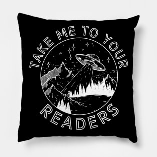 Alien Reading English Teacher Library Alien Space Pillow