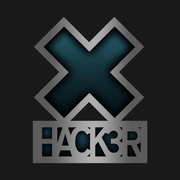 X-hacker Logo (vertical) by scallywag