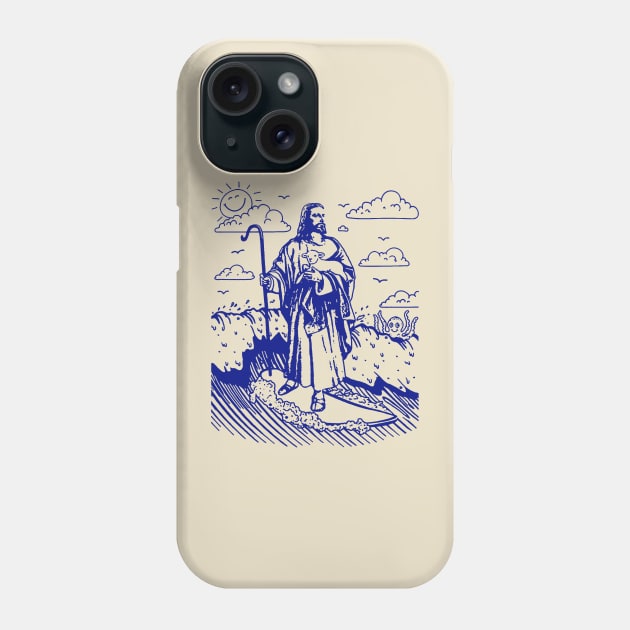 Jesus Surfing Phone Case by doogwest