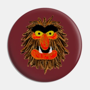 Sweetums Muppet Show inspired illustration Pin