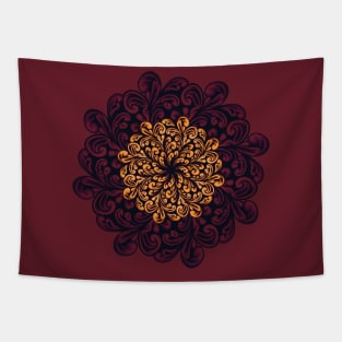 Acanthus Leaves Mandala Tapestry