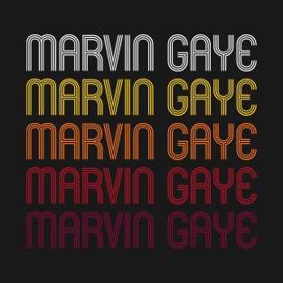 Retro Marvin Wordmark Repeat - Vintage Style T-Shirt