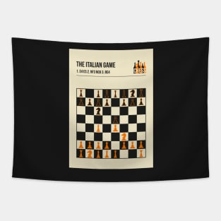 The Italian Game Chess Openings Art Book Cover Poster Tapestry