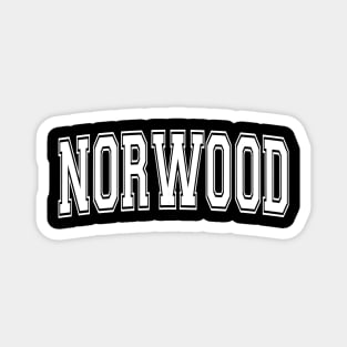 NORWOOD OH OHIO USA Vintage Sports Varsity Style Magnet