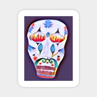 Flame eye skull Magnet