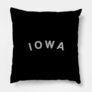 Iowa Typography Pillow