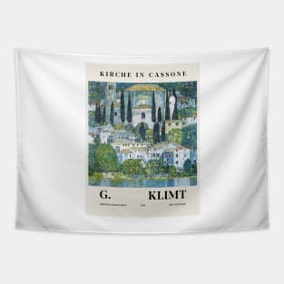 Gustav Klimt Kirche In Cassone Painting Exhibition Tapestry