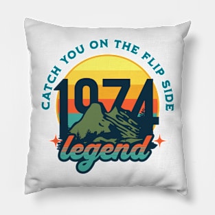 1974 retro legend Pillow