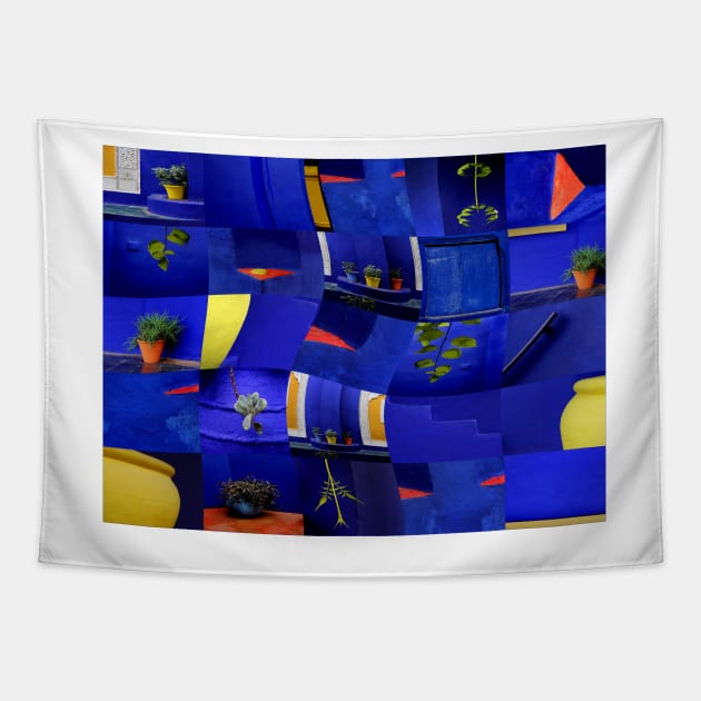 Morocco - Majorelle Gardens Marrakech Tapestry by mister-john