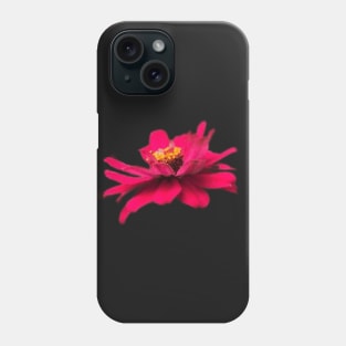 PNG pink zinnia flowers Phone Case