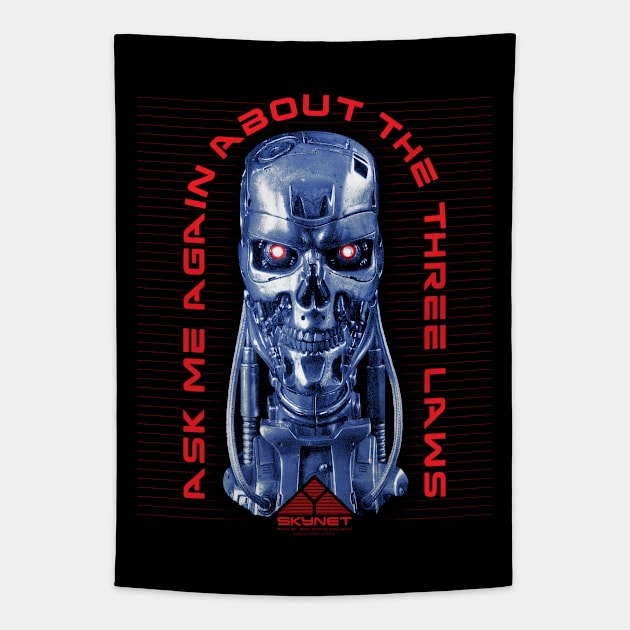 Skynet Three Laws Tapestry by Krobilad