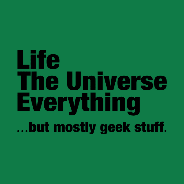 Geek Stuff Black by Laugh It Up Fuzzball