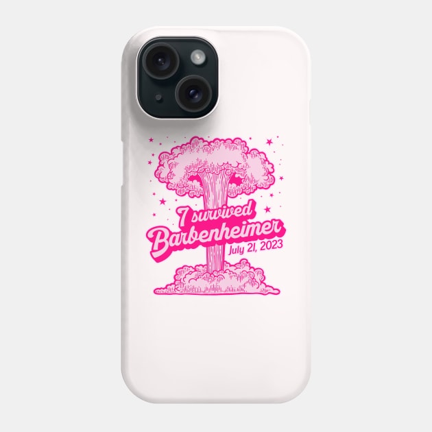 I Survived BARBENHEIMER *Barbie + Oppenheimer* Phone Case by darklordpug