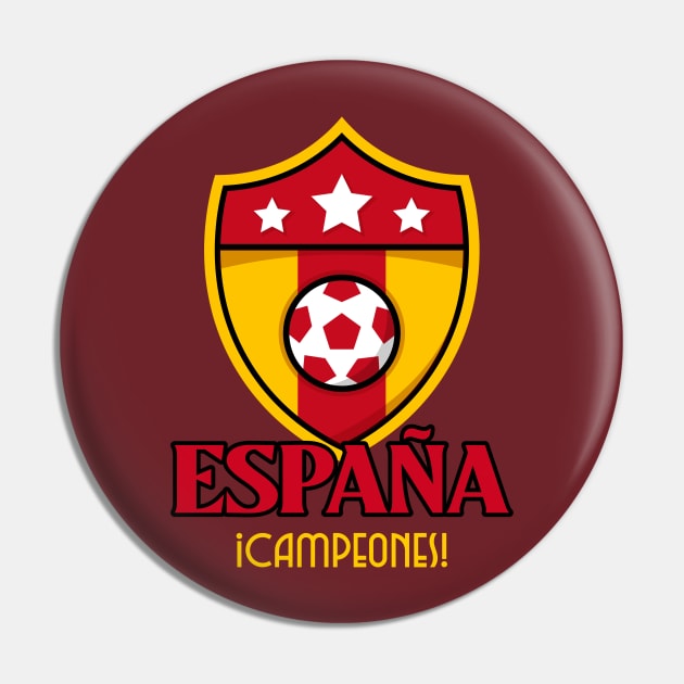 Espana Soccer Football Spain Spanish Pin by Tip Top Tee's