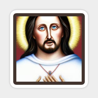 3D Look Artificial Intelligence Art of our Merciful Lord Jesus Magnet