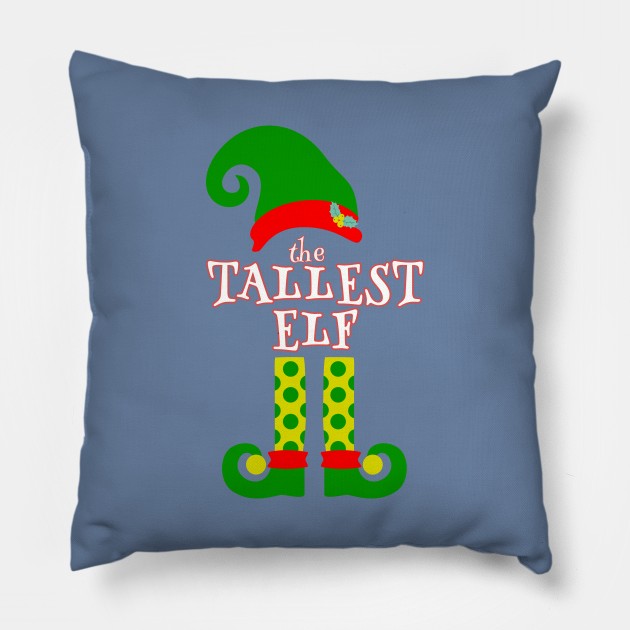 The Tallest Elf Family Matching Christmas 2020 Gift Pillow by NiftyGiggles