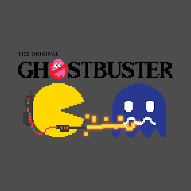 Pac Buster - Chase ghost - Black text - Pacman - Phone Case