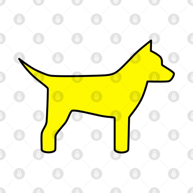 Yellow Dog by mariauusivirtadesign