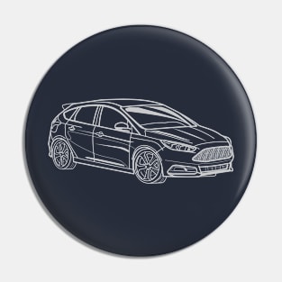 Ford Focus ST sportscar Pin