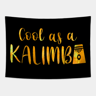 Cool as a Kalimba w graphic (golden) Tapestry