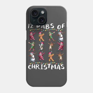 Dabbing Santa Elf Friends 12 Dabs of Christmas Xmas Phone Case